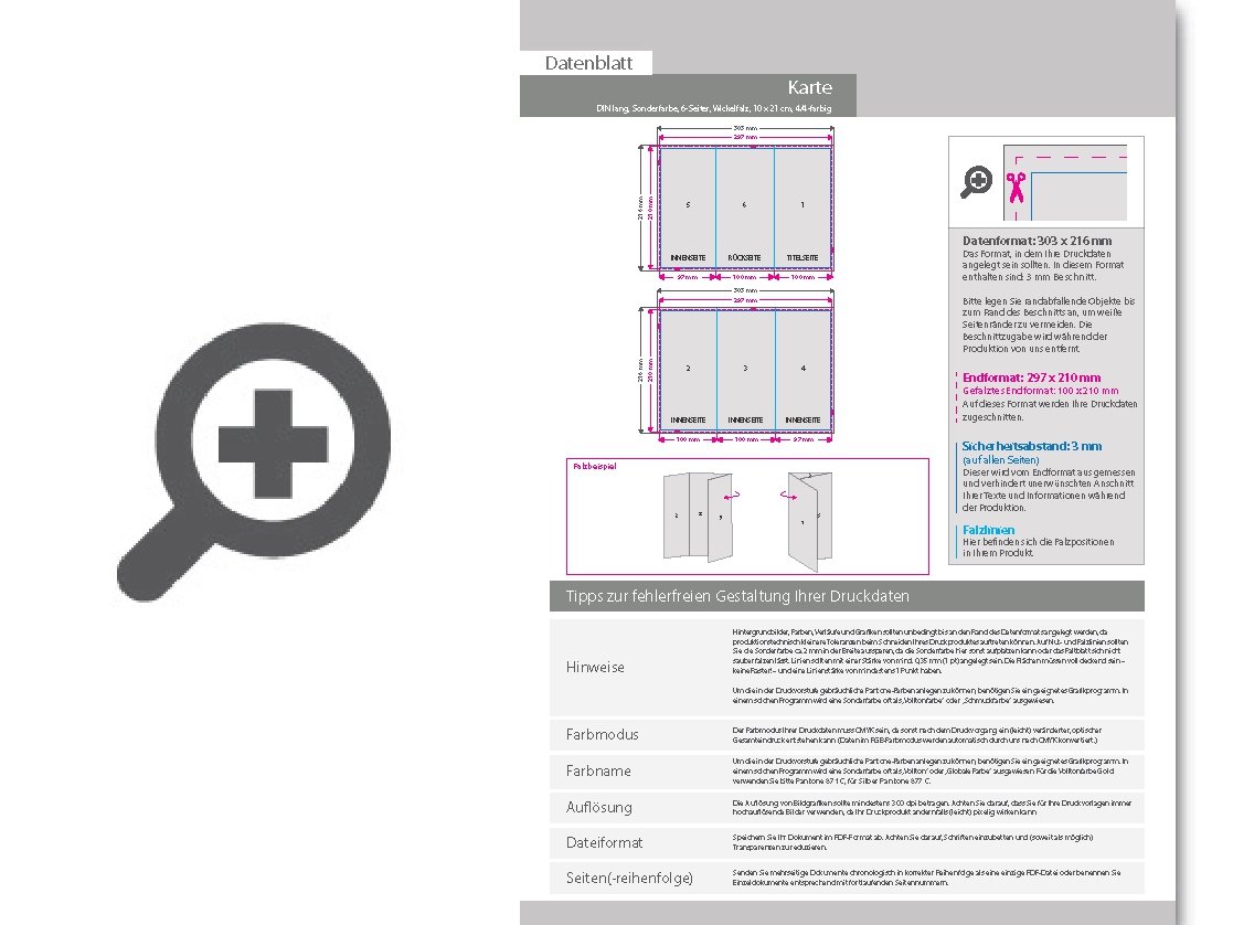 Product Bild taufkarte_din_lang_6-seiter_wickelfalz_4_4_farbig_+_sonderfarbe_silber